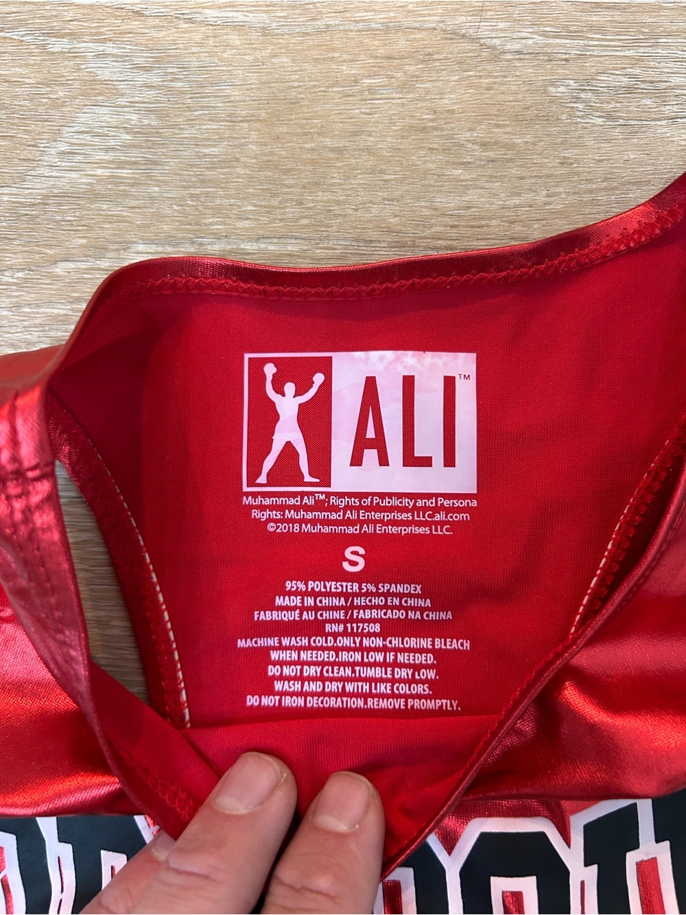 Muhammad Ali Womens Its Not Bragging If You Can Back It Up Top & Short Set New S - Picture 5 of 9